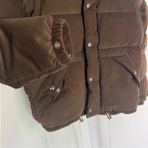 Polo Ralph Lauren Duck Down Hooded 2 in 1 Corduroy Puffer Jacket/Vest Sz M Brown - Picture 12 of 15